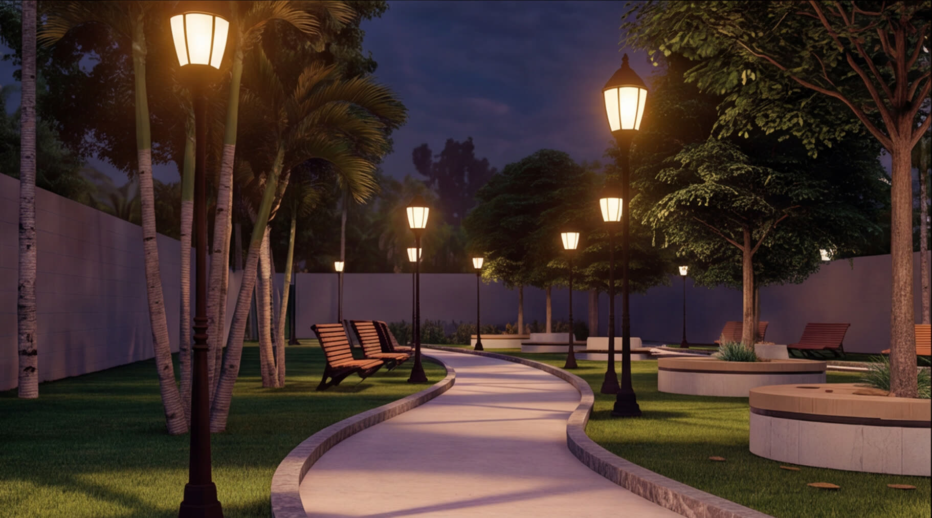 Lit pathways